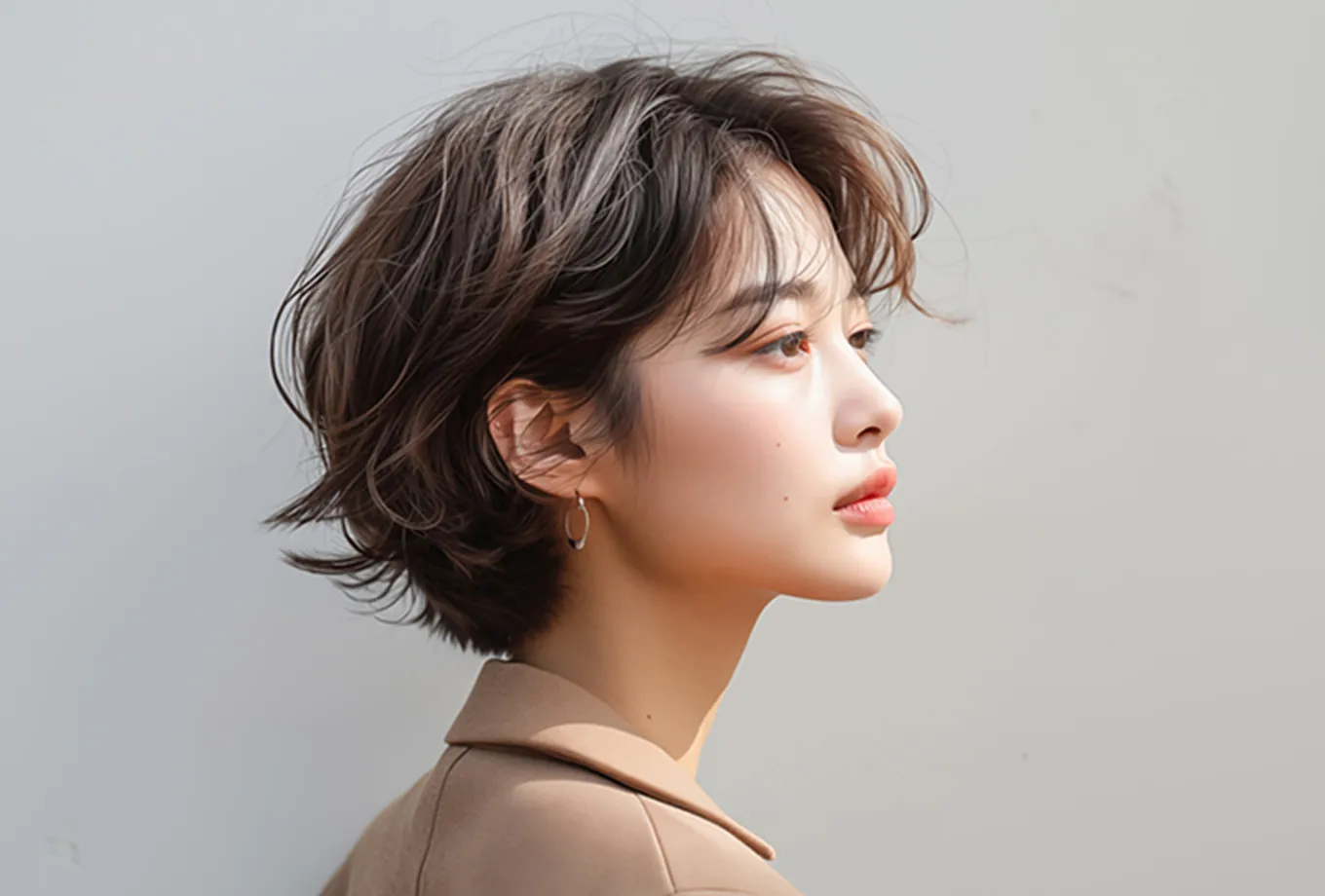 美しいE-Lineの横顔へ